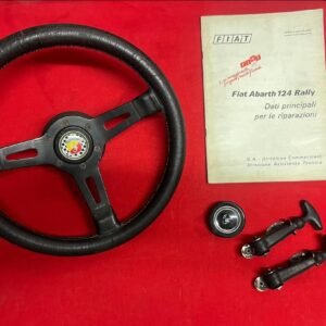 Ricambi Fiat 124 Abarth – Volante, Pulsante Abarth e Ganci Cofano Originali